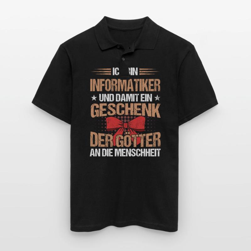 Informatiker Programmierer Informatik Spruch Männer Poloshirt