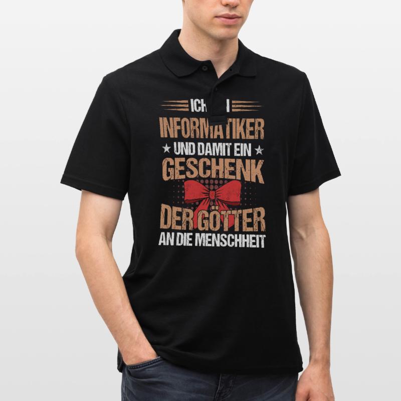 Informatiker Programmierer Informatik Spruch Männer Poloshirt