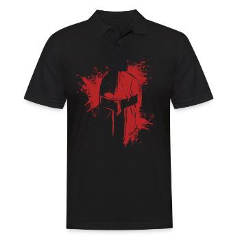 Croisés Templiers Deus Vult Templiers Templiers - Polo Homme - noir - Devant - Kai (181cm)