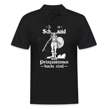 Schildmaid Wikinger Nordische Götter Schildmaiden - Männer Poloshirt - Schwarz - Vorne - Kai (181cm)