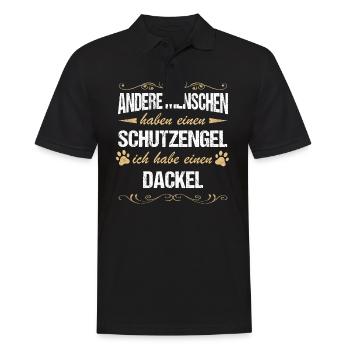 Dackel Dachshund Hund Hundehalter - Männer Poloshirt - Schwarz - Vorne - Kai (181cm)
