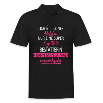 Bestatter Bestatterin Bestatten Beruf Spruch - Männer Poloshirt - Schwarz - Vorne - Kai (181cm)