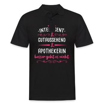 Apotheker Apotheke Drogist Pharmazeut Beruf Spruch - Männer Poloshirt - Schwarz - Vorne - Kai (181cm)
