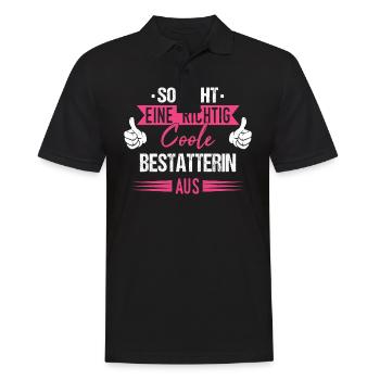 Bestatter Bestatterin Bestatten Beruf Spruch - Männer Poloshirt - Schwarz - Vorne - Kai (181cm)