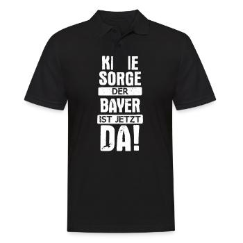Bayern bayrisch Bayer Deutschland Heimat Spruch - Männer Poloshirt - Schwarz - Vorne - Kai (181cm)