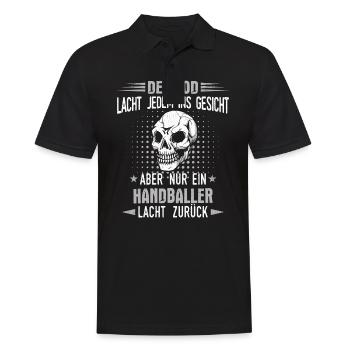 Handball Handballer Handballspieler Spruch - Männer Poloshirt - Schwarz - Vorne - Kai (181cm)