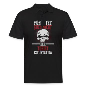 Tuba Tubist Tubaspieler Instrument Spruch - Männer Poloshirt - Schwarz - Vorne - Kai (181cm)