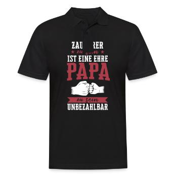 Zauberer Zaubern Magier Zaubertricks Spruch - Männer Poloshirt - Schwarz - Vorne - Kai (181cm)