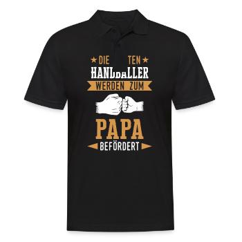 Handball Handballer Handballspieler Spruch - Männer Poloshirt - Schwarz - Vorne - Kai (181cm)