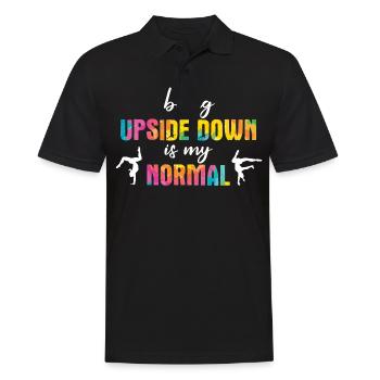 Turnen Turner Bodenturnen Geräteturnen Spruch - Männer Poloshirt - Schwarz - Vorne - Kai (181cm)