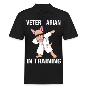 Vétérinaire Médecine vétérinaire Vétérinaire Vétérinaire - Polo Homme - noir - Devant - Kai (181cm)