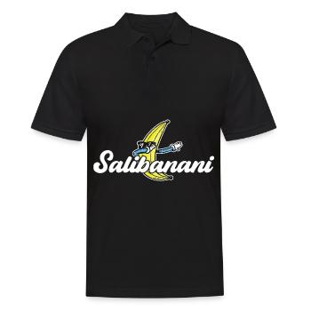 Salibonani Sali Bonani tambour drôle - Polo Homme - noir - Devant - Kai (181cm)