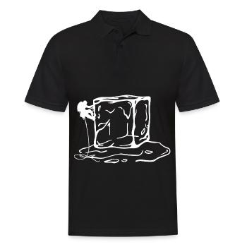 Ice - Climbing - - Men's Polo Shirt - black - Front - Kai (181cm)