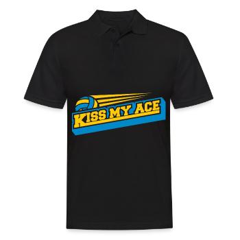 Volleyball Beachvolleyball - Männer Poloshirt - Schwarz - Vorne - Kai (181cm)