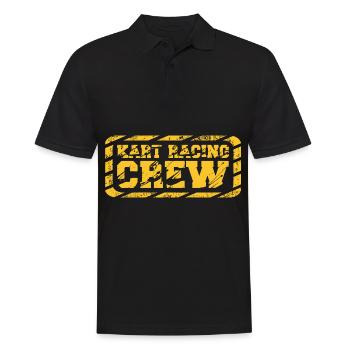 Équipe Go Kart Driving Race Crew - Polo Homme - noir - Devant - Kai (181cm)