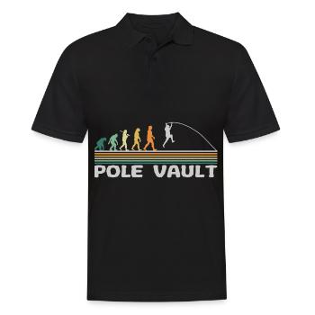 Evolution Perche Vault Vintage - Polo Homme - noir - Devant - Kai (181cm)
