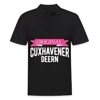 Cuxhaven original cuxhavener deern - Männer Poloshirt - Schwarz - Vorne - Kai (181cm)