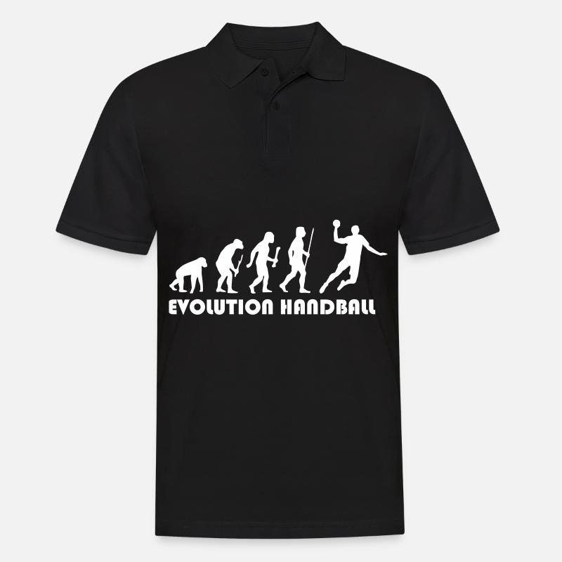 Evolution Handball - Männer Poloshirt - Schwarz