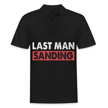 Last Man Sanding Fahrzeuglackierer - Männer Poloshirt - Schwarz - Vorne - Kai (181cm)