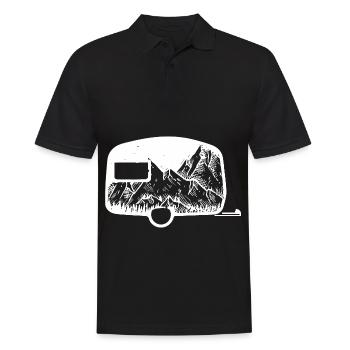Montagne - Caravane - (2) - Polo Homme - noir - Devant - Kai (181cm)