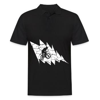 Radfahren - (4) - Männer Poloshirt - Schwarz - Vorne - Kai (181cm)