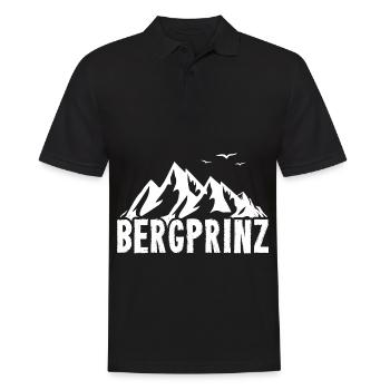 Bergprinz - (b) (2) - Männer Poloshirt - Schwarz - Vorne - Kai (181cm)