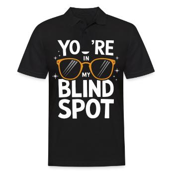 Blinde Blindheit Sehbehinderte Menschen - Männer Poloshirt - Schwarz - Vorne - Kai (181cm)