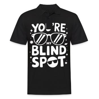 Blinde Blindheit Sehbehinderte Menschen - Männer Poloshirt - Schwarz - Vorne - Kai (181cm)