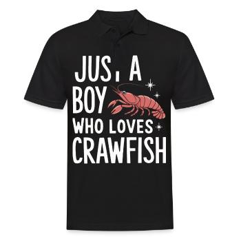 Homards, crabes, crevettes, fruits de mer - Polo Homme - noir - Devant - Kai (181cm)