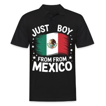 Mexico Mexico Mexican Spanish - Men's Polo Shirt - black - Front - Kai (181cm)