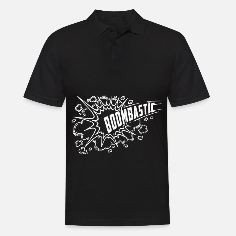 boombastic - Männer Poloshirt - Schwarz