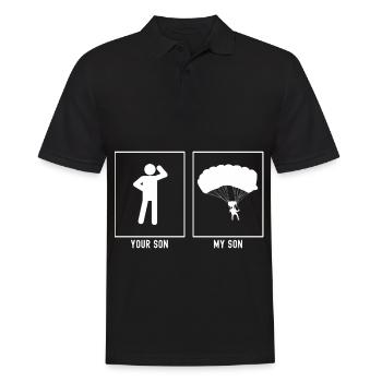 Ton Fils - Mon Fils - Parapente Sturzfl - Polo Homme - noir - Devant - Kai (181cm)