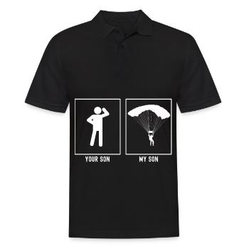 Ton Fils - Mon Fils - Parapente - Polo Homme - noir - Devant - Kai (181cm)