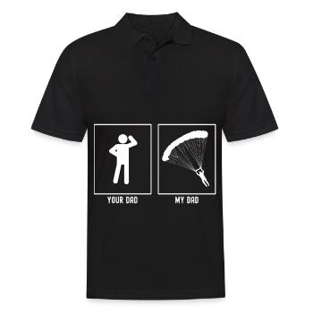 Ton Père - Mon Père - Liens Parapente - Polo Homme - noir - Devant - Kai (181cm)