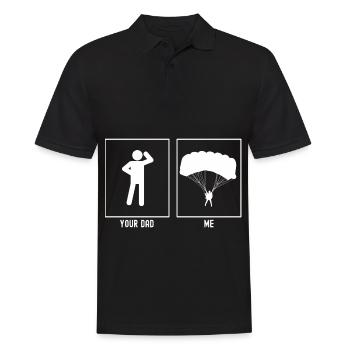 Ton Père - Moi - Parapente - Polo Homme - noir - Devant - Kai (181cm)