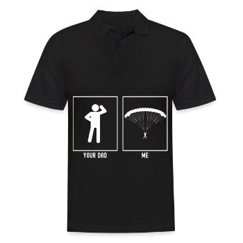 Ton Père - Moi - Parapente Petit - Polo Homme - noir - Devant - Kai (181cm)