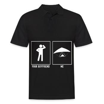 Votre ami - Moi - Sky Glider Vue Frontale - Polo Homme - noir - Devant - Kai (181cm)