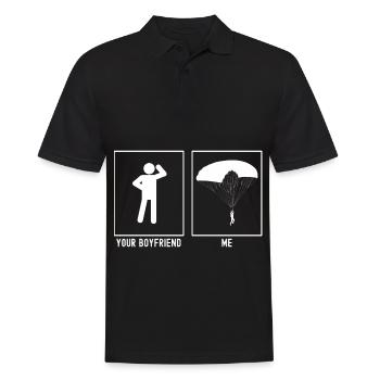 Ton ami - Moi - Parapente Solo - Polo Homme - noir - Devant - Kai (181cm)