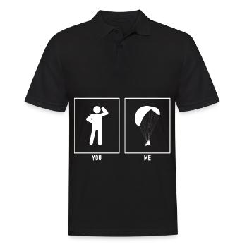 Vous - Moi - Duo de parapente - Polo Homme - noir - Devant - Kai (181cm)