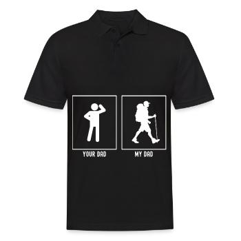 Ton Père - Mon Père - L’Homme errant Droit - Polo Homme - noir - Devant - Kai (181cm)