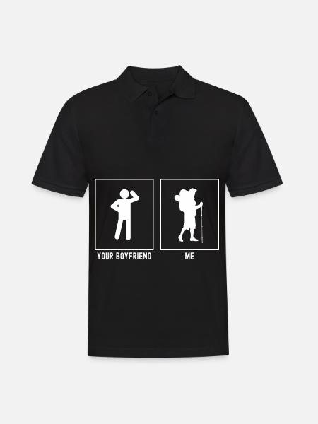 Ton ami - Moi - Wandering Walk - Polo Homme - noir