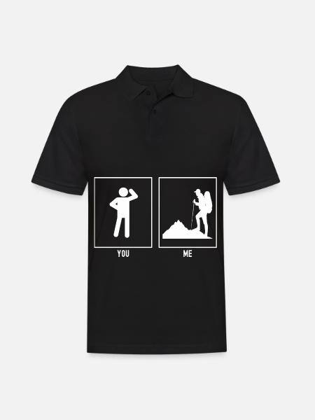 You - I - Hiking Terrain - Men's Polo Shirt - black
