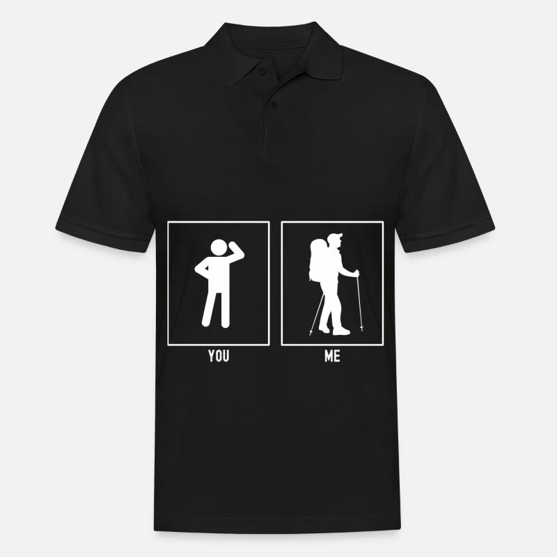 Du - Ich - Wanderer Hobby - Polo Homme - noir
