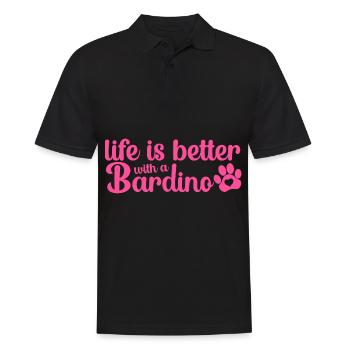 Bardino Majorero Canario Maman maîtresse est mieux - Polo Homme - noir - Devant - Kai (181cm)