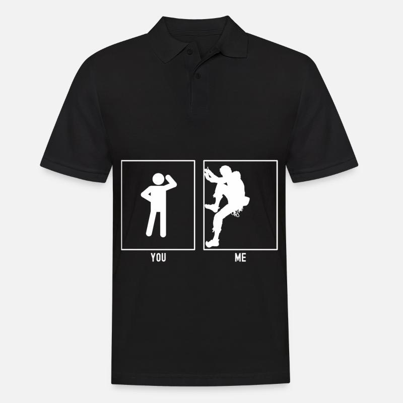 Vous - Moi - Liens d’escalade - Polo Homme - noir