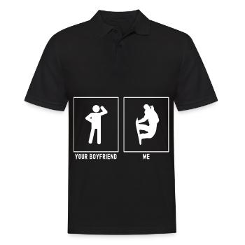 Votre ami - moi - Snowboarding Extreme Trick - Polo Homme - noir - Devant - Kai (181cm)