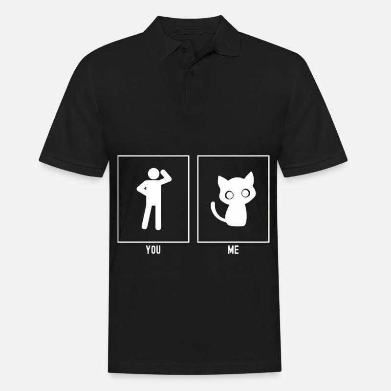 Toi - Moi - Chat mignon - Polo Homme - noir