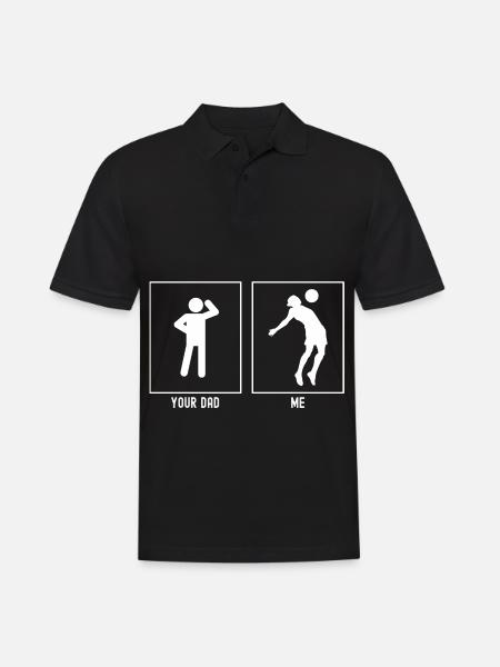 Your Daddy - Me - Intercept Ball - Men's Polo Shirt - black