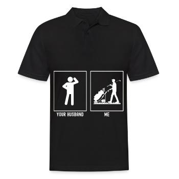 Son mari - moi - Sacs de golf - Polo Homme - noir - Devant - Kai (181cm)