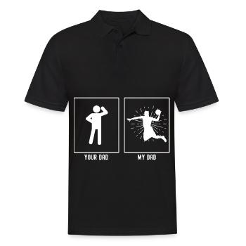 Your Father - My Father - Basketball Dunk Burst Li - Men's Polo Shirt - black - Front - Kai (181cm)